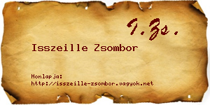 Isszeille Zsombor névjegykártya